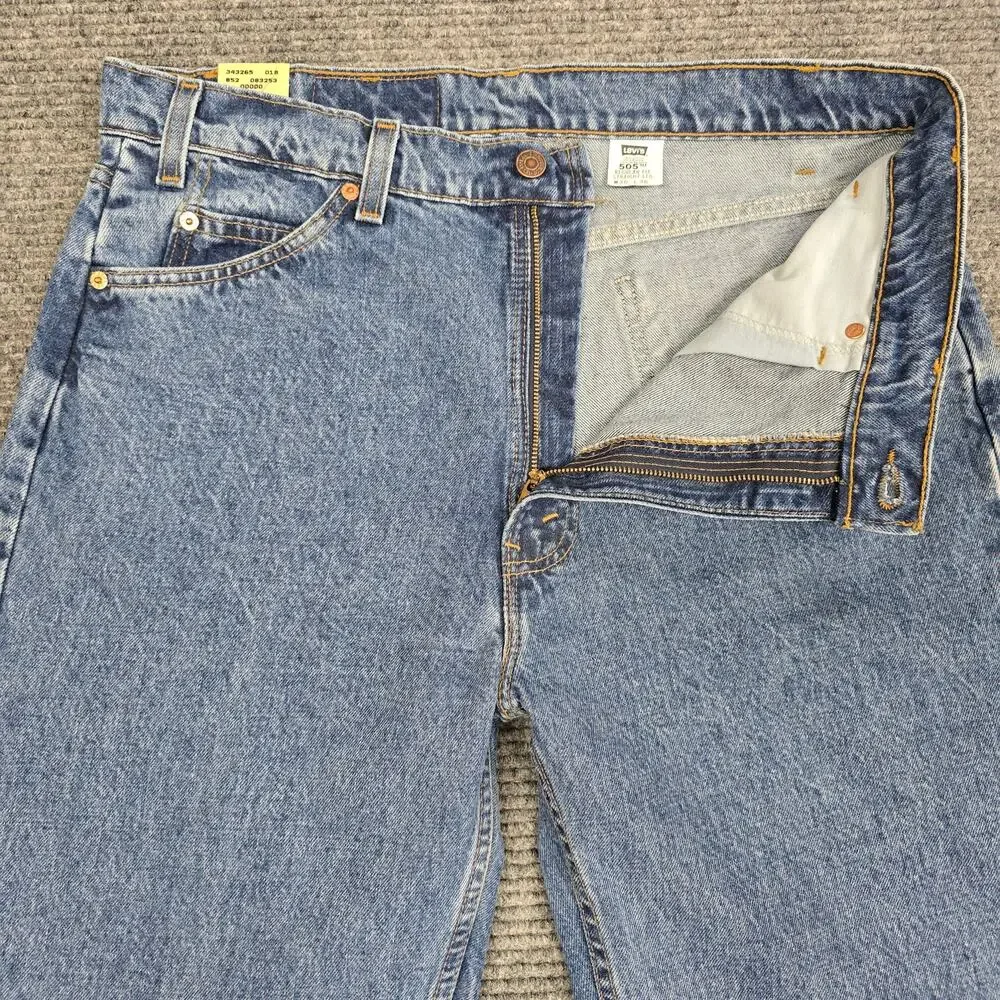 Vintage 90s Levi's 505 Jeans USA Orange Tab NWT Deadstock 36x36 Regular Straight